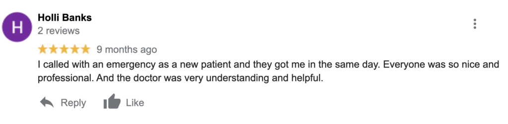 Appreciative review from a happy RSF Optometry client