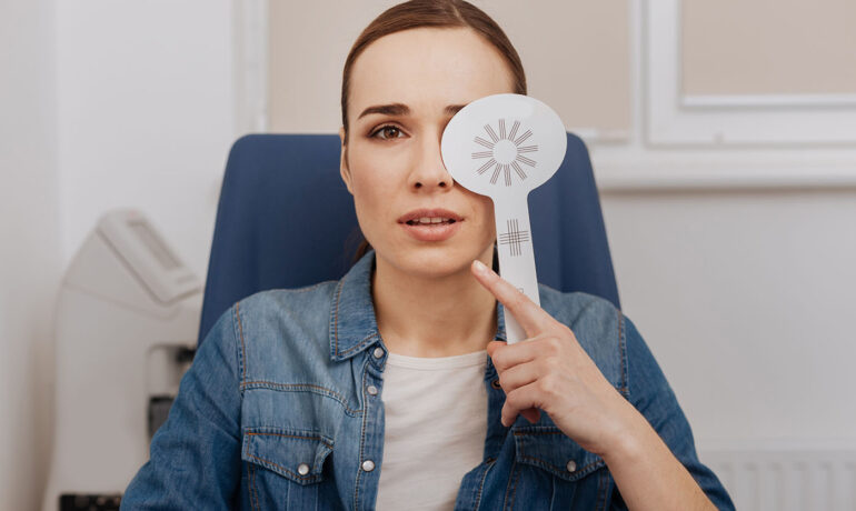 Vision therapy session for adults to improve eye health at RSF Optometry